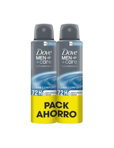 Desodorante spray men clean confort 150 ml, pack 2 uds