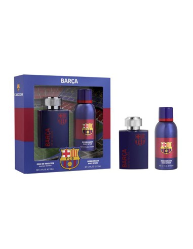 Estuche fc barcelona con colonia 100 ml y desodorante en spray 150 ml