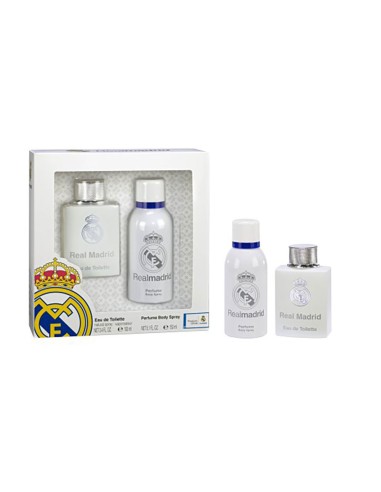 Estuche real madrid con colonia 100 ml y desodorante en spray 150 ml