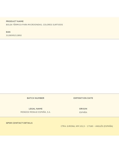 Bolsa térmica cervical para microondas, 42 x 14...