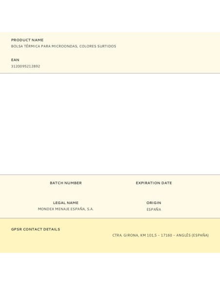 Bolsa térmica cervical para microondas, 42 x 14 cm, colores surtidos