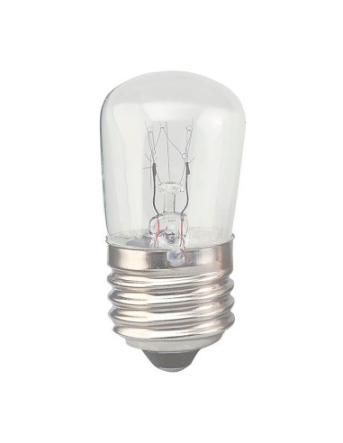 Bombilla incandescente pebetera e-27 10 w clara 30 x 60 mm
