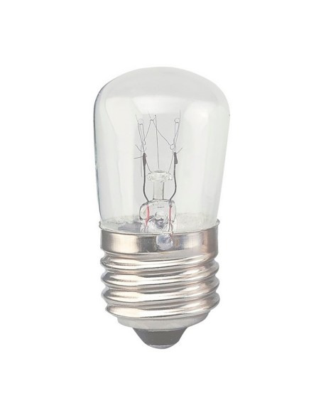 Bombilla incandescente pebetera e-27 10 w clara 30 x 60 mm