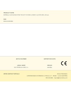 Bombilla led blanca mini t40, e27, 9 w, 900 lm, 4000 k, luz día, ø40 x 48 mm 2