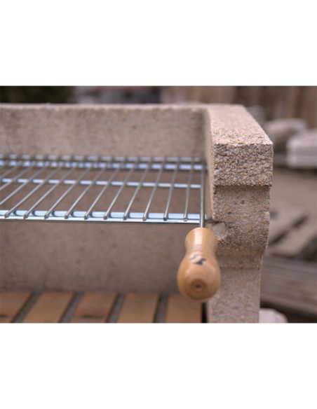 Parrilla para barbacoa extensible 50x40cm de acero zincado