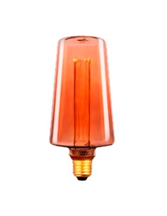 Bombilla led s135 decorativa ámbar, e27, 4 w, 200 lm, 1800 k, luz cálida, ø135 x 225 mm