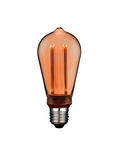 Bombilla led st64 decorativa edison e27 4 w 200 lm 1800 k luz cálida ø64 x 142 mm