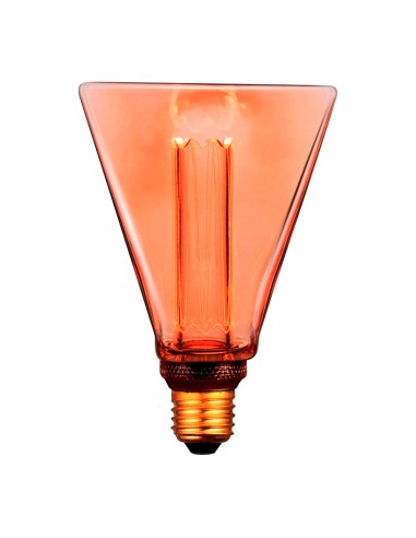 Bombilla led decorativa diamante e27 4 w 200 lm 1800 k luz cálida 108 x 155 mm