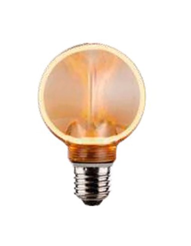 Bombilla led g80 decorativa halo exterior e27 4 w 220 lm 1800 k luz cálida ø80 x 120 mm