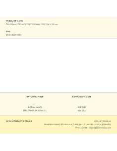 Tapa final tira led profesional ip65 230 v, 10 uds 2