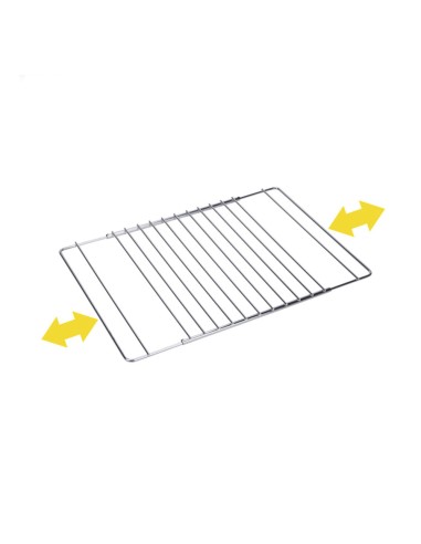 Rejilla para horno cromada extensible 38.5 cm hasta 55 x 31.5 cm