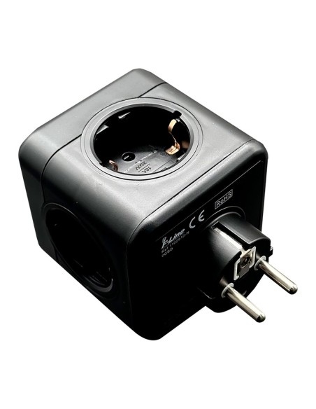 Clavija modular 5 tomas schuko 2p+t 16 a 3680 w 250 v~ negra compatible con ref 40292, 40293 Clavija modular 5 tomas schuko 2p+t 16 a 3680 w 250 v~ negra compatible con ref 40292, 40293