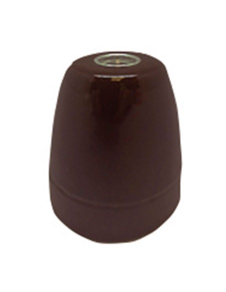 Portalámparas cerámico vintage e27 4 a 100 w 250 v~ marrón, ø47 x 59 mm Portalámparas cerámico vintage e27 4 a 100 w 250 v~ marrón, ø47 x 59 mm