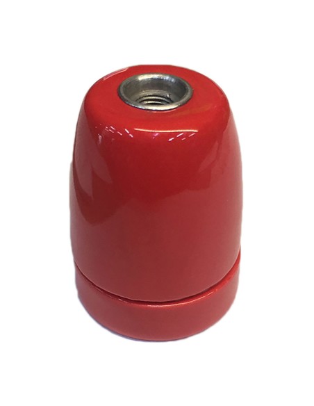 Portalámparas cerámico vintage e27 4 a 100 w 250 v~ rojo, ø47 x 59 mm Portalámparas cerámico vintage e27 4 a 100 w 250 v~ rojo, ø47 x 59 mm