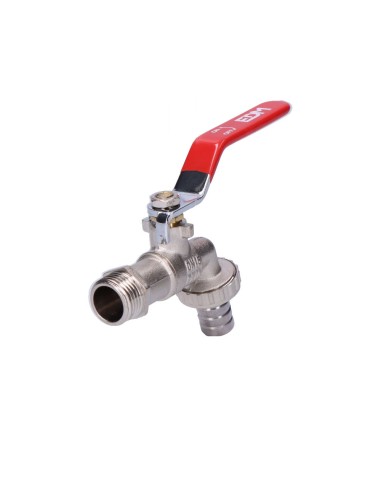 Grifo de esfera con codo 1/2" 3/4" edm