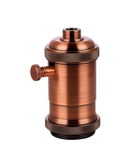 Portalámparas regulador vintage, e27, 4 a, 150 w, 250 v~ cobre 50 x 93 mm Portalámparas regulador vintage, e27, 4 a, 150 w, 250 v~ cobre 50 x 93 mm