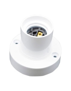 Portalámparas superficie e27 4a 250 v~ blanco ø67 x 57 mm