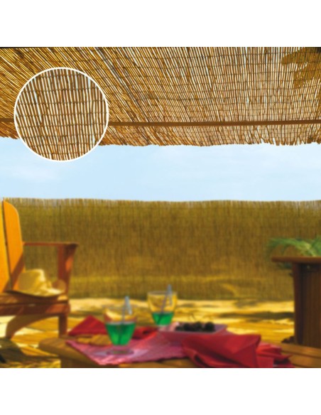 Cañizo de bambu natural diametro aprox. ø2 - 4mm color marron medidas: 1x5m faura