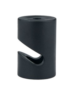 Sujetacables de plástico, cilíndrico, en v, negro, 5 uds