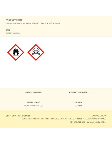 Expositor 48 uds wd40 multi uso doble acción...