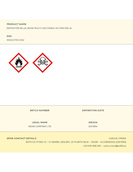 Expositor 48 uds wd40 multi uso doble acción 500 ml *** promoción regalo 6 uds desengrasante profesional specialist 1 l ref. ...