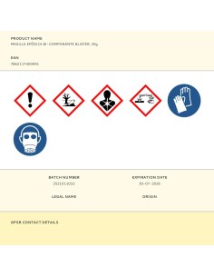 Masilla epóxica bi-componente, 35 g 2