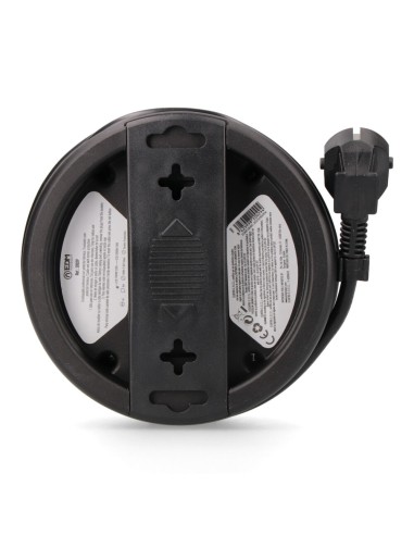 Enrollacables con 4 tomas 2p+t schuko, con...