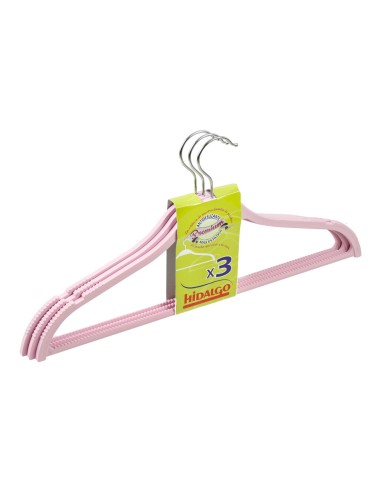 Perchas engomadas antideslizantes, colores surtidos, 3 uds