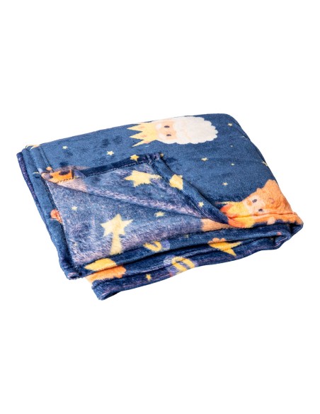 Manta polar navidad, 120 x 150 cm, reyes magos