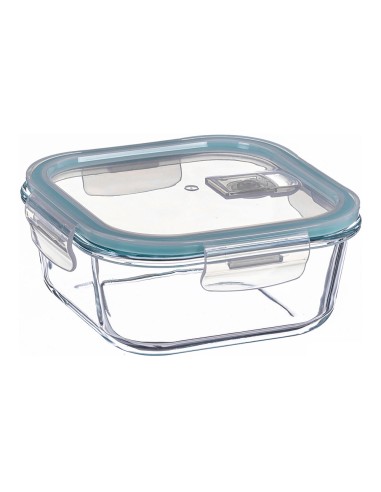 Fiambrera borosilicato cuadrada hermética 800 ml