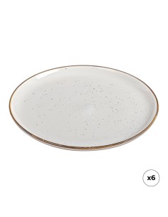 Plato llano de porcelana, akiko, ø25 cm, 6 uds