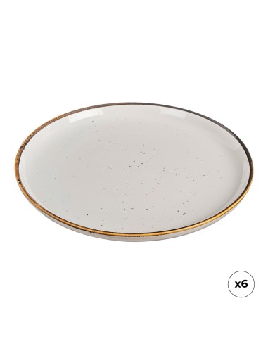 Plato postre de porcelana, akiko, ø20 cm, 6 uds