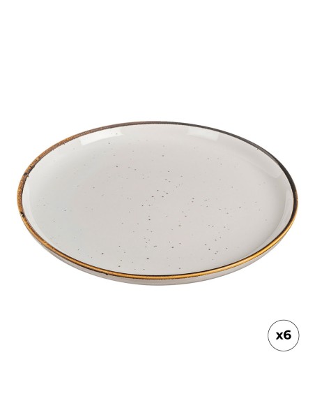 Plato postre de porcelana, akiko, ø20 cm, 6 uds