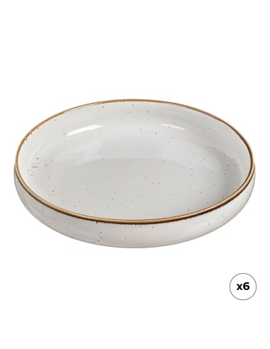 Plato hondo de porcelana, akiko, ø20 cm, 6 uds