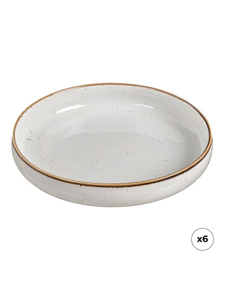 Plato hondo de porcelana, akiko, ø20 cm, 6 uds