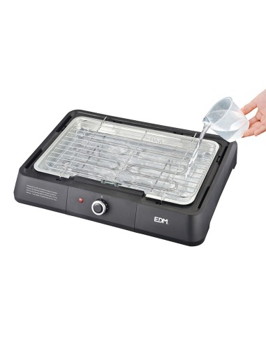 Barbacoa eléctrica negra, 2200 w