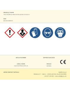 Taco químico resifix poliéster py410, 410 ml 2