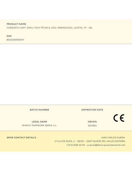 Chaqueta light-shell tech técnica, azul marino/azul, austin, t5 - xxl