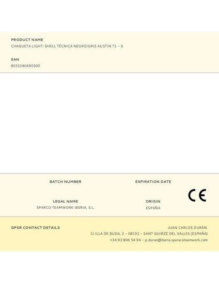 Chaqueta light-shell tech técnica, negra/gris, austin, t1 - s