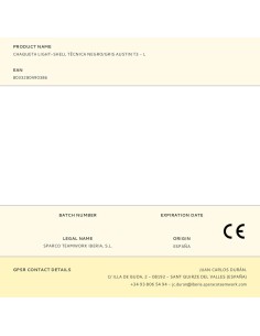 Chaqueta light-shell tech técnica, negra/gris, austin, t3 - l 2