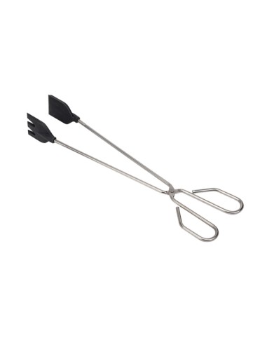 Pinzas de cocina con pala de silicona/inoxidable. 35cm
