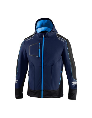 Chaqueta soft-shell tech técnica, azul marino/azul, york, t3 - l