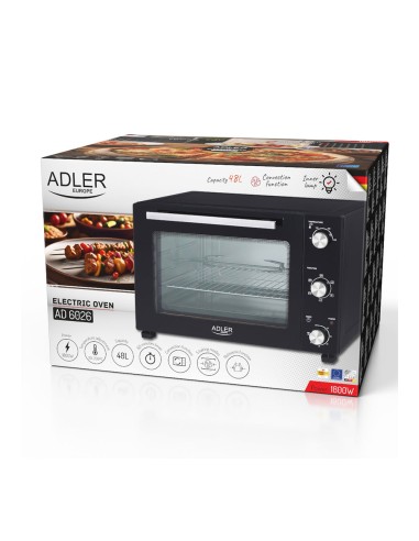 Horno eléctrico ad 6026 1800 w 48 l
