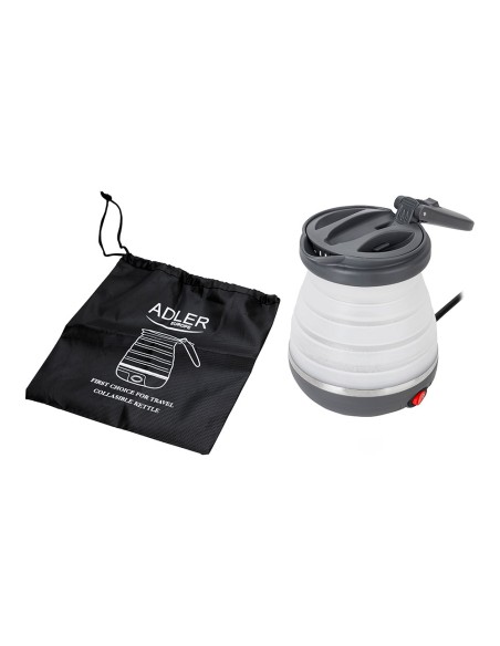 Hervidor portátil plegable de silicona ad 1279, 750 w, 0,6 l