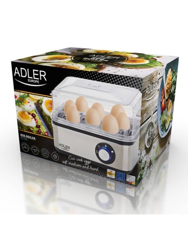 Cocedor de huevos ad 4486, hasta 8 huevos, 800 w