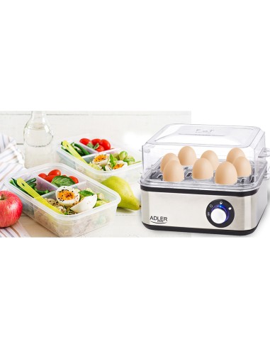 Cocedor de huevos ad 4486, hasta 8 huevos, 800 w