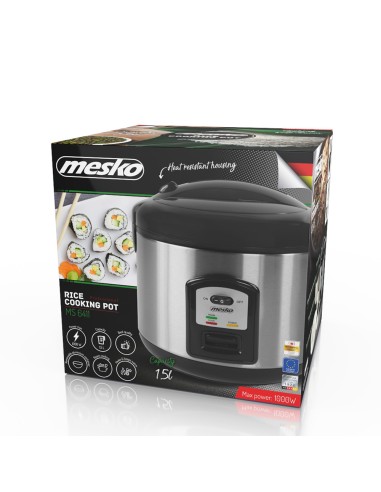 Olla arrocera ms 6411 1000 w 1,5 l