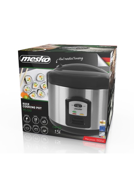 Olla arrocera ms 6411 1000 w 1,5 l