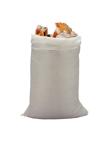 Saco de rafia blanco 60 x 100 cm, 10 uds