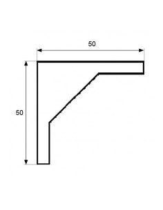 Escuadra super an03 blanca 50 x 50 mm 2